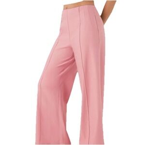 NEW Halara Mid Rise Wide Leg Casual Cuffed Trouser Pants Womens XL Pockets‎